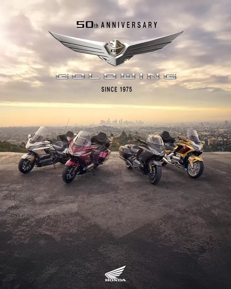527586 25ym Honda Gl1800 Gold Wing And Gold Wing Tour Models Celebrate Half A