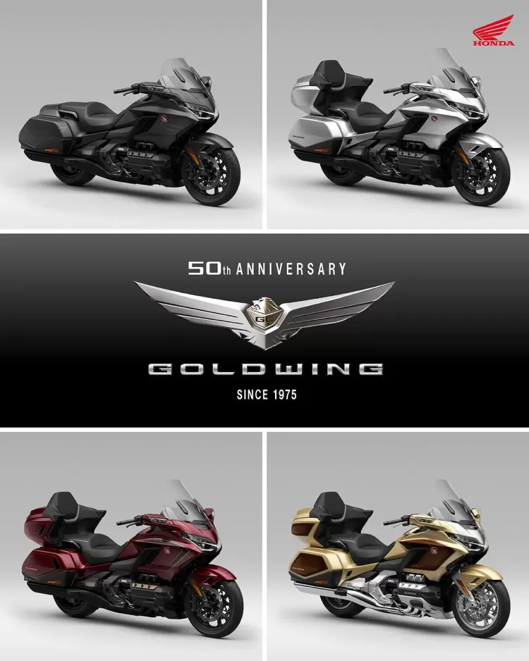 527575 25ym Honda Gl1800 Gold Wing And Gold Wing Tour Models Celebrate Half A