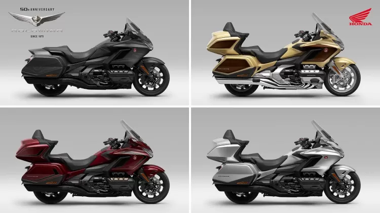 527594 25ym Honda Gl1800 Gold Wing And Gold Wing Tour Models Celebrate Half A