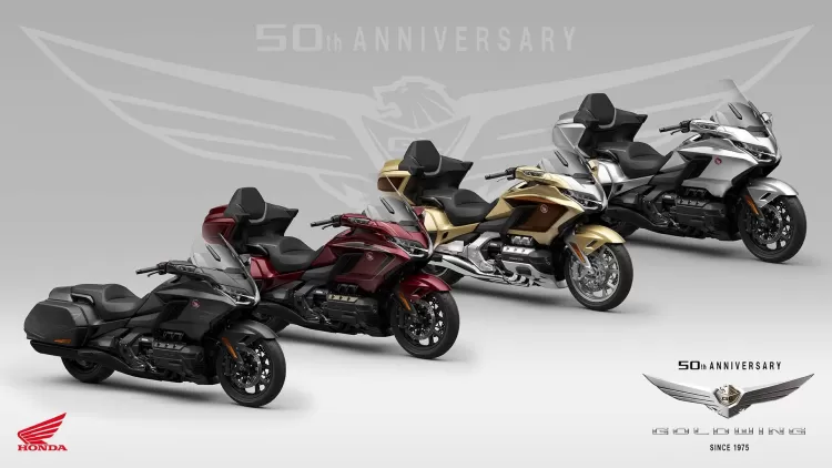 527593 25ym Honda Gl1800 Gold Wing And Gold Wing Tour Models Celebrate Half A