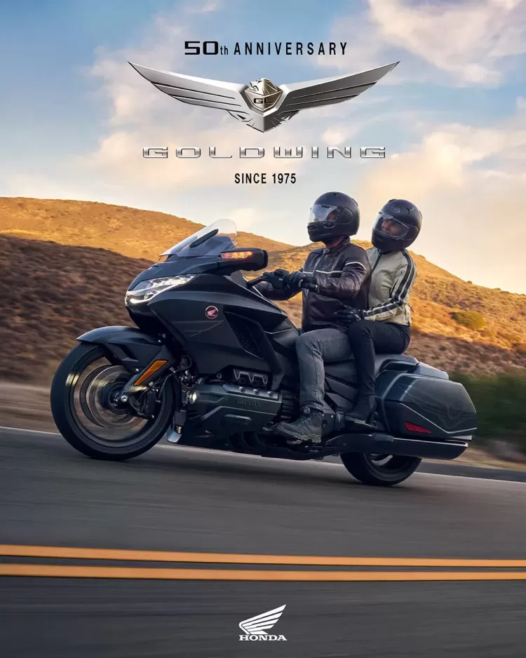 527583 25ym Honda Gl1800 Gold Wing And Gold Wing Tour Models Celebrate Half A