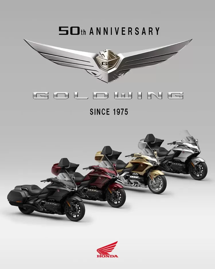 527578 25ym Honda Gl1800 Gold Wing And Gold Wing Tour Models Celebrate Half A