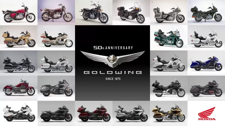 527591 25ym Honda Gl1800 Gold Wing And Gold Wing Tour Models Celebrate Half A